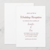 カラフルな水彩画であなたのお名前テキストを編集可能 招待状 (正面/裏面)