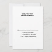 カラフルな水彩画でお名前を入れて 招待状 (裏面)