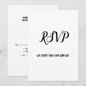 カラフルな水彩画でお名前を入れて 招待状 (正面/裏面)