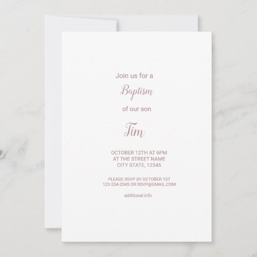 カラフルな水彩画でお名前を追加 編集可能なテキスト 招待状 (正面)