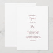 カラフルな水彩画でお名前を追加 編集可能なテキスト 招待状 (正面/裏面)