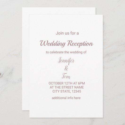 カラフルな水彩画でお名前を追加 編集可能なテキスト 招待状 (正面/裏面)