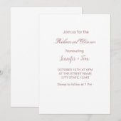 カラフルな水彩画でお名前テキストを編集可能 招待状 (正面/裏面)