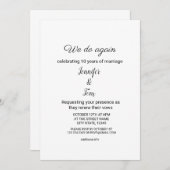 カラフルな水彩画でお名前テキストを編集可能 招待状 (正面/裏面)