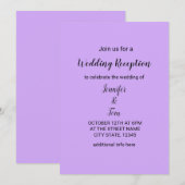 カラフルな水彩画でお名前テキストを編集可能 招待状 (正面/裏面)