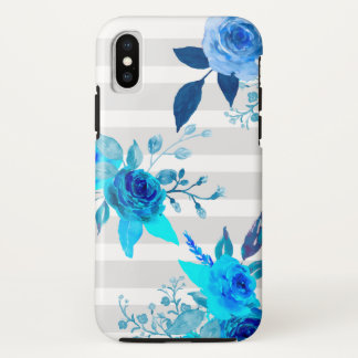 カラフルな水彩画のばら色の箱のiPhone X iPhone X ケース