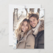 カラフルな水彩画のクリスマスツリー　ハッピー ホリデー シーズンカード (裏面)