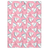 カラフルな水彩画のスイカ クリップボード (裏面)