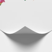 カラフルな水彩画のタツノオトシゴ ラッピングペーパー (角)