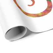 カラフルな水彩画のタツノオトシゴ ラッピングペーパー (ロールコーナー)