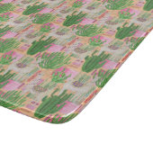 カラフルな水彩画のラマパターン カッティングボード (角)