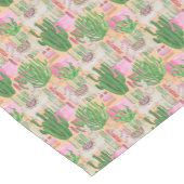 カラフルな水彩画のラマパターン ショートテーブルランナー (コーナー)