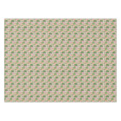 カラフルな水彩画のラマパターン テーブルクロス (正面(横))