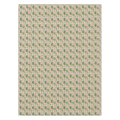 カラフルな水彩画のラマパターン テーブルクロス (正面)