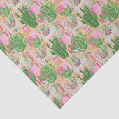 カラフルな水彩画のラマパターン 薄葉紙 (詳細)