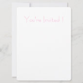 カラフルな水彩画の家の「招待されました」カード 招待状 (裏面)