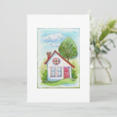 カラフルな水彩画の家 (スタンド正面)