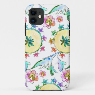 カラフルな水彩画パターンiPhoneの箱 iPhone 11 ケース