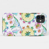 カラフルな水彩画パターンiPhoneの箱 Case-Mate iPhoneケース (裏面(横))