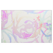 カラフルな水彩画ブラシストローク抽象芸術の円 ファブリック (ファットクウォーター)