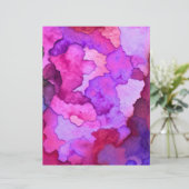 カラフルな水彩画風クラフト紙 8.5x11" (スタンド正面)