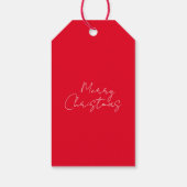 カラフルな水彩画風クリスマスの手書き文字 ギフトタグ (裏面)