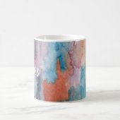 カラフルな水彩画 コーヒーマグカップ (中央)