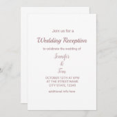 カラフルな水彩画 名前テキスト編集可能 招待状 (正面/裏面)