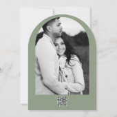 カラフルな水彩花と蝶の感謝カード 招待状 (裏面)