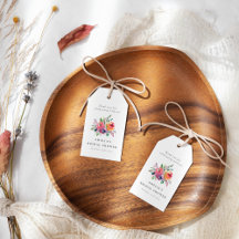 カラフルな水彩花のウェディングシャワーオーダーメイド