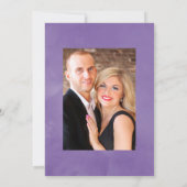 カラフルな水彩花イラストの春のウェディングフォト セーブザデート (裏面)