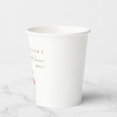 カラフルな水彩花イラスト ブランシュ バブル シャワー 紙コップ (左)