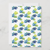 カラフルな水族館の結婚式招待状 招待状 (裏面)