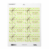 カラフルな水玉模様によって結ばれるパッケージのラベル ラベル (フルシート)