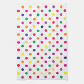 カラフルな水玉模様のキッチンタオル キッチンタオル (縦)