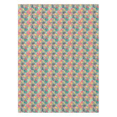 カラフルな水玉模様のサボテンパターン テーブルクロス (正面)