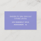 カラフルな水玉模様のスタイリッシュなお母さんカード コーリングカード (裏面)