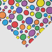 カラフルな水玉模様のティッシュペーパー 薄葉紙 (詳細)