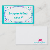 カラフルな水玉模様のテレホンカードのテンプレート コーリングカード (正面/裏面)