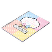 カラフルな水玉模様のベビーシャワーの来客名簿 ノートブック (左側)