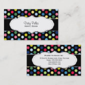 カラフルな水玉模様の名刺 名刺 (正面/裏面)