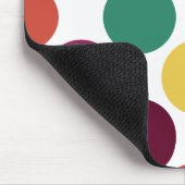 カラフルな水玉模様の泡パーソナライズなマウスパッド マウスパッド (コーナー)