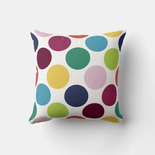 カラフルな水玉模様の泡円形のソファの装飾用クッション クッション (裏面)