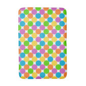 カラフルな水玉模様パターン バスマット (正面縦)