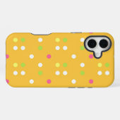 カラフルな水玉模様 iPhoneケース (裏面横)