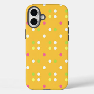 カラフルな水玉模様 iPhone 16 PLUSケース