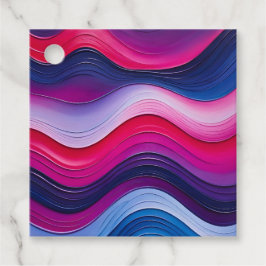 カラフルな油絵アートギフトタグ フェイバータグ