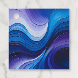 カラフルな油絵アートギフトタグ フェイバータグ