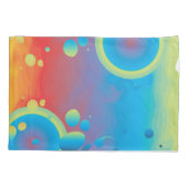 カラフルな泡 枕カバー (裏面)