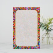 "カラフルな泡"罰金によって並べられる文房具 便箋 (スタンド正面)